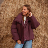 ANOUSHKA'S FAVOURITE BURGUNDY AUTUMN JACKET