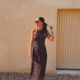 ALEIRA BROWN POLKADOTS TWO-PIECE SET