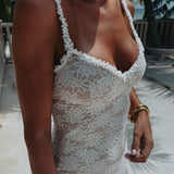 ARACELI WHITE LACE DRESS