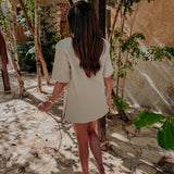 TIZARA BEIGE SHORTSLEEVE BLAZER