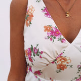 MARISMA ECRU FLOWER DRESS