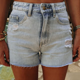 LIGHT BLUE DENIM SHORT 7269