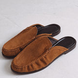 CAMEL SUEDE LOAFERS