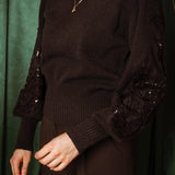 FROSTY BELLA BLACK SWEATER