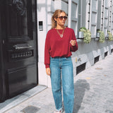 XANTHE BORDEAUX MUSTHAVE SWEATER
