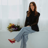 PRE-ORDER JULIE DARK BLUE SLEEVELESS BLAZER