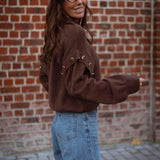 PRIMROSE BROWN KNIT SWEATER