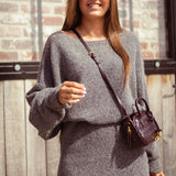 GRETCHEN GREY KNITTED DRESS