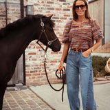 ARIZONA MULTICOLOUR FLUFFY BLOUSE