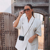 CLAUDIA ECRU SHORTSLEEVE BLAZER