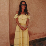 NOUR YELLOW LAYER DRESS