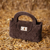 ABBY BROWN SUEDE BAG