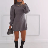 CATO GREY KNITTED DRESS