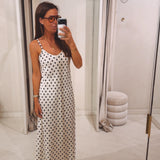 KIANNA ECRU POLKADOTS DRESS