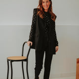 BLACK MOM JEANS LONG 2803