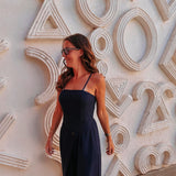 AZROU DARK BLUE JUMPSUIT