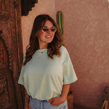 SOLSTICE LIGHT MINT CROPPED T-SHIRT