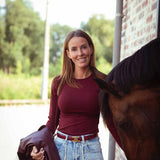RUBY BORDEAUX LONGSLEEVE SHIRT