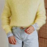 ELISABETH YELLOW MOHAIR SWEATER