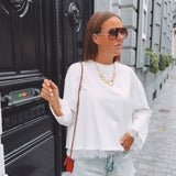 BIRDIE WHITE LACE LONGSLEEVE SHIRT