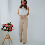 PATRICIA WHITE/BEIGE JUMPSUIT