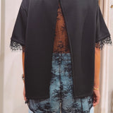 PRE-ORDER ISA BLACK LACE T-SHIRT