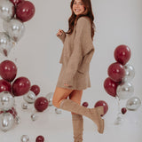 ROSALIND TAUPE KNITTED TWO-PIECE SET