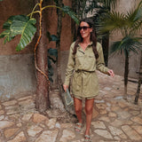 VALIOSA KHAKI DRESS