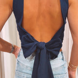 ESMEE DARK BLUE TOP