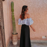 SIHAM BLACK WIDE LEG PANTS