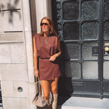 RAYNE BORDEAUX STRIPED TWO-PIECE SET