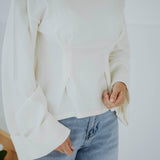 LIORAH WHITE LONGSLEEVE PULL