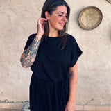 EL BOUDRIA BLACK BRAID DRESS