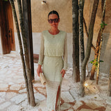 CENOTE MINT LACE DRESS