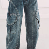 BLUE HEART BALLOON JEANS A5264