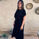 EL BOUDRIA BLACK BRAID DRESS