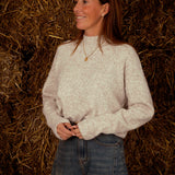 RUIDOSO BEIGE KNIT SWEATER