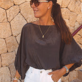 SALOU BROWN BLOUSE