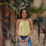 AZMARA YELLOW HALTER TOP