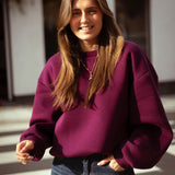 CIAO BURGUNDY SWEATER