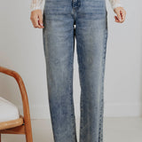 BLUE WIDE LEG JEANS 0069-12