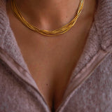 MULTI SHINE GOLD NECKLACE