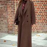 FORRESTINE LONG BROWN COAT