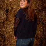 KEIRA DARK BLUE LACE PULL