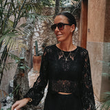 GUADALUPE BLACK CROCHET BLOUSE
