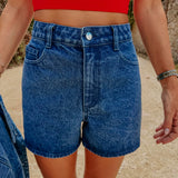 AMAPOLA BLUE DENIM SHORT