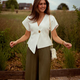 SATIN SOUL KHAKI PANTS