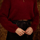 KEELY BORDEAUX PULLOVER