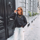 BIRDIE BLACK LACE LONGSLEEVE SHIRT
