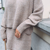 LORETTA TAUPE TWO-PIECE SET